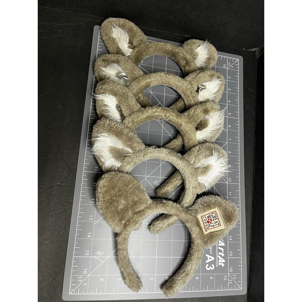 Great Wolf Lodge Gray Wolf Ears Headband Themed Party Favor Souvenir  Lot Of 5